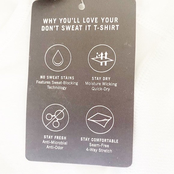 NWT Knix Don’t Sweat It T Shirt White - Picture 7 of 10